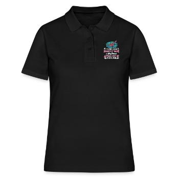 Windsurfing Windsurfen - Frauen Polo Shirt - Schwarz - Vorne - Ailine (174cm)