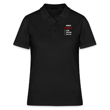 Niveau de Sauvage: ALYSSA Coche Nouveauté Custom N - Polo Femme - noir - Devant - Ailine (174cm)