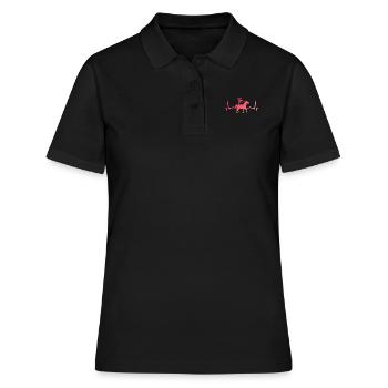 Mädchen Voltigieren Volti - Frauen Polo Shirt - Schwarz - Vorne - Ailine (174cm)