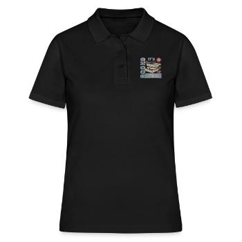 It's A Good Day To Read A Book - Reading Books - Women's Polo Shirt - black - Front - Ailine (174cm)