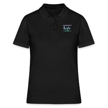 Honeymoon Wife Est 2022 - Women's Polo Shirt - black - Front - Ailine (174cm)