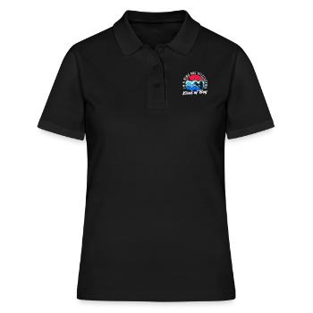 Ich bin ein Wind- und Kitesurfing-Junge Kitesurfer - Frauen Polo Shirt - Schwarz - Vorne - Ailine (174cm)