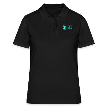 Bier Uhrzeit Biertrinker Festival Malle - Frauen Polo Shirt - Schwarz - Vorne - Ailine (174cm)