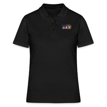 USA Beer Independence Day Beer Drinker - Women's Polo Shirt - black - Front - Ailine (174cm)