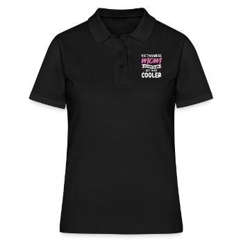 Vietnam - Frauen Polo Shirt - Schwarz - Vorne - Ailine (174cm)