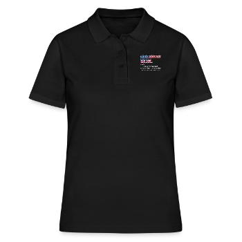 Eishockey Girl Hockey Damen - Frauen Polo Shirt - Schwarz - Vorne - Ailine (174cm)