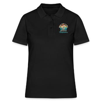 Where a will is mushroom picking mushroom picker - Women's Polo Shirt - black - Front - Ailine (174cm)