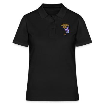 Me voici, quels sont vos 2 autres souhaits - Polo Femme - noir - Devant - Ailine (174cm)