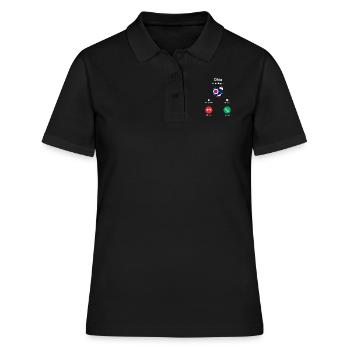 Besuch In Ohio Gift - Frauen Polo Shirt - Schwarz - Vorne - Ailine (174cm)