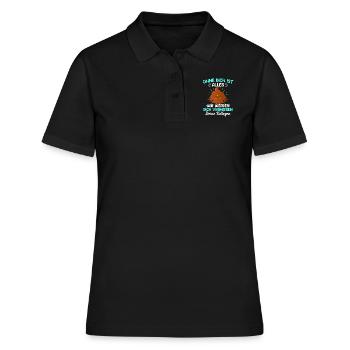 Abschied Kollege Jobwechsel Arbeitswechsel - Frauen Polo Shirt - Schwarz - Vorne - Ailine (174cm)