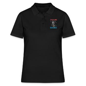 Science astronomie astronaute 2 - Polo Femme - noir - Devant - Ailine (174cm)