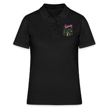 Bauherrin Eigenheim Damen - Frauen Polo Shirt - Schwarz - Vorne - Ailine (174cm)