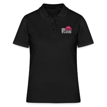 Bauherrin Eigenheim Richtfest Bauherrin - Frauen Polo Shirt - Schwarz - Vorne - Ailine (174cm)