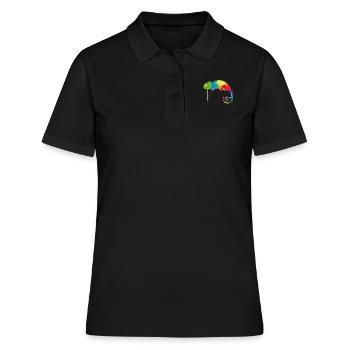 Fibonacci Jour Nombre d’Or Math Caméléon - Polo Femme - noir - Devant - Ailine (174cm)