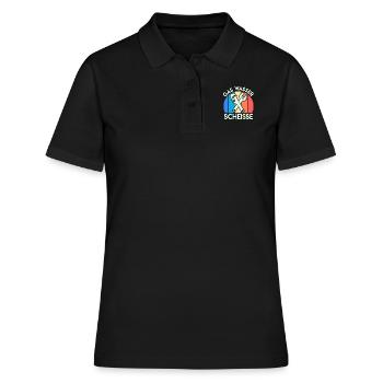 Gas Wasser Scheiße Anlagenmechaniker Klempner - Frauen Polo Shirt - Schwarz - Vorne - Ailine (174cm)