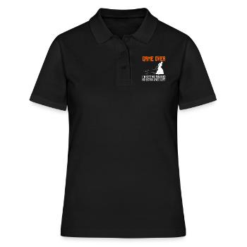 Game Over - Hochzeit Jungesellenabschied Mann - Frauen Polo Shirt - Schwarz - Vorne - Ailine (174cm)