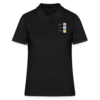 Math Derivation Cow Milk Cheese - Women's Polo Shirt - black - Front - Ailine (174cm)