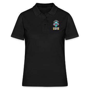 Die tun nix die wollen nur saufen - Frauen Polo Shirt - Schwarz - Vorne - Ailine (174cm)