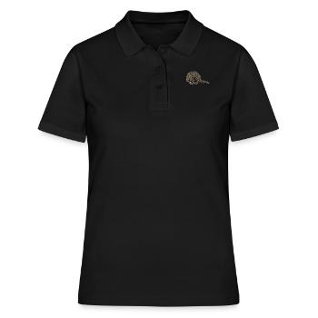 Schuppentier Pangolin Schuppen bedrohtes Tier - Frauen Polo Shirt - Schwarz - Vorne - Ailine (174cm)
