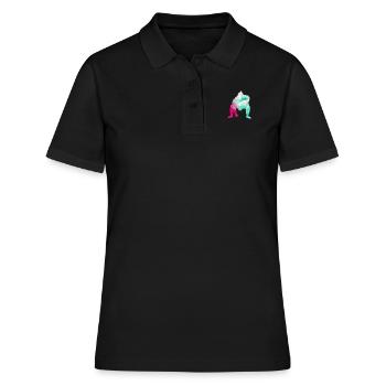 Lutteur de lutte Sumo Fighter Wrestling - Polo Femme - noir - Devant - Ailine (174cm)