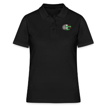 Dartscheibe Dart 180 in Darts - Frauen Polo Shirt - Schwarz - Vorne - Ailine (174cm)
