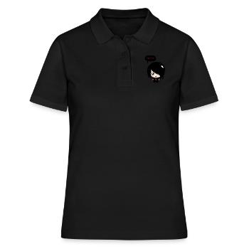 EMO Vit | Vêtements Emo garçons | | Emocore Emo Musique - Polo Femme - noir - Devant - Ailine (174cm)