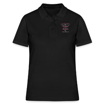 Prinzessin und Konditorin I I Backstube Bäckerei - Frauen Polo Shirt - Schwarz - Vorne - Ailine (174cm)
