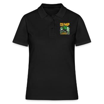 Müllwagen 3. Geburtstag 3 Jahre Alter Geburtstag - Frauen Polo Shirt - Schwarz - Vorne - Ailine (174cm)
