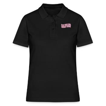 Je me sens woozy ici blague de cadeau folle - Polo Femme - noir - Devant - Ailine (174cm)