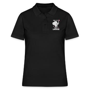 Drôle, sexy, pervers, c’est mon sexy - Polo Femme - noir - Devant - Ailine (174cm)