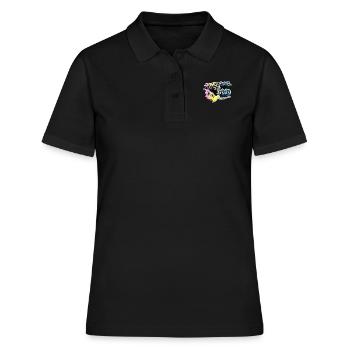 Génial depuis 2010. Style de vie de wakeboard - Polo Femme - noir - Devant - Ailine (174cm)