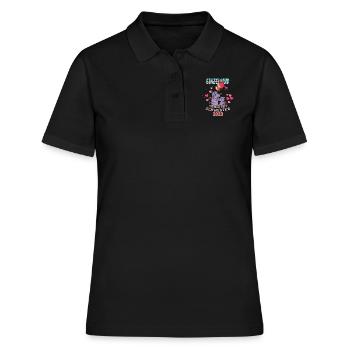 Einzelkind Große Schwester 2023 - Frauen Polo Shirt - Schwarz - Vorne - Ailine (174cm)
