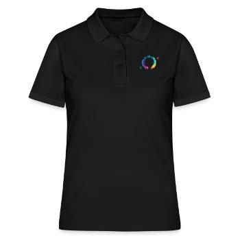 Bonsai Zen Enso Kreis Yoga - Frauen Polo Shirt - Schwarz - Vorne - Ailine (174cm)