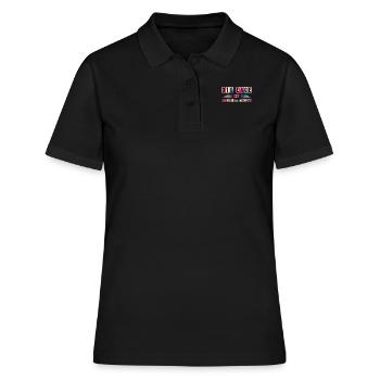 Die Lage Ist Besäufniserregend Vintage Saufen - Frauen Polo Shirt - Schwarz - Vorne - Ailine (174cm)