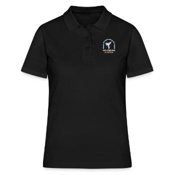 She Is Beauty She Is Grace She Will Kick You In - Frauen Polo Shirt - Schwarz - Vorne - Ailine (174cm)