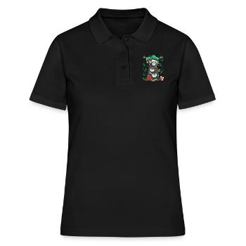 8-Ball Billard Spieler Billiard - Frauen Polo Shirt - Schwarz - Vorne - Ailine (174cm)