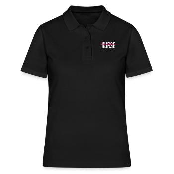 Altenpflegerin mit Leidenschaft Altenpfleger - Frauen Polo Shirt - Schwarz - Vorne - Ailine (174cm)