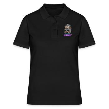 Beste Tagesmutter Ich bin eine coole Tagesmutter - Frauen Polo Shirt - Schwarz - Vorne - Ailine (174cm)