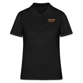 Halloween Komisch - Frauen Polo Shirt - Schwarz - Vorne - Ailine (174cm)