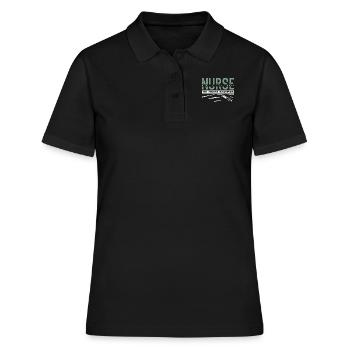Keine Ausrede ich bin die Krankenschwester - Frauen Polo Shirt - Schwarz - Vorne - Ailine (174cm)