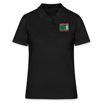 Lehrerin Ich warte bis es leise ist Klasse Lehrer - Frauen Polo Shirt - Schwarz - Vorne - Ailine (174cm)