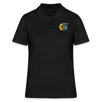 Votre vie compte Infirmière soignante - Polo Femme - noir - Devant - Ailine (174cm)