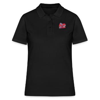 Rétro squelette d’Halloween jouant Ouija horreur - Polo Femme - noir - Devant - Ailine (174cm)