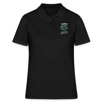 Leg dich nicht mit mir an Krankenschwester - Frauen Polo Shirt - Schwarz - Vorne - Ailine (174cm)