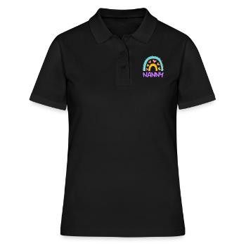 Rainbow Love Je suis assistante maternelle - Polo Femme - noir - Devant - Ailine (174cm)