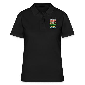 Kindergarten Ich liebe meinen Beruf Erzieherin - Frauen Polo Shirt - Schwarz - Vorne - Ailine (174cm)