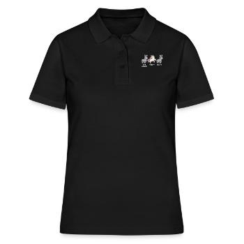 Licorne Avocate fonctionnaire Je suis sage-femme - Polo Femme - noir - Devant - Ailine (174cm)