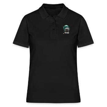 Fröhliche Weihnachten Mutter schöne Bescherung - Frauen Polo Shirt - Schwarz - Vorne - Ailine (174cm)