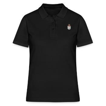 Propriétaire de chien boxeur allemand - Polo Femme - noir - Devant - Ailine (174cm)