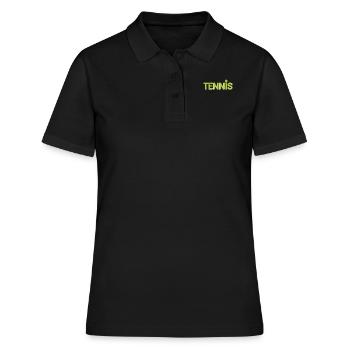 Balle de tennis Cool Funny Sports Lovers Player - Polo Femme - noir - Devant - Ailine (174cm)